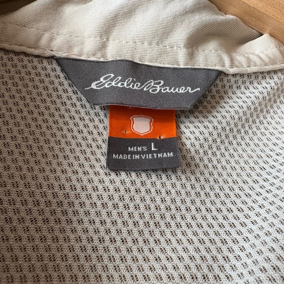 Men’s Eddie Bauer Sport Shop Long Sleeve Button Down Fishing Shirt |Large - Picture 4 of 8